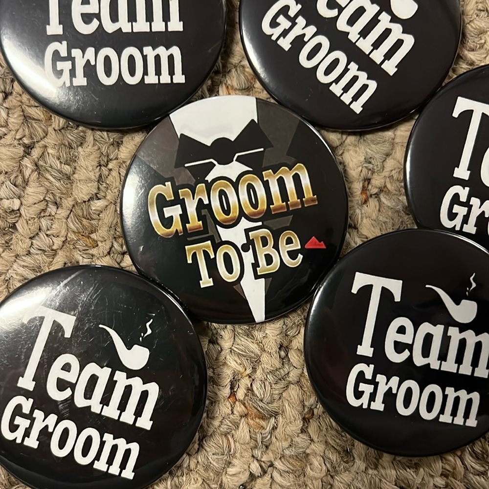 Team groom / Groom to be pins